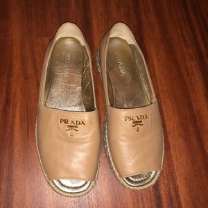Prada platform espadrilles